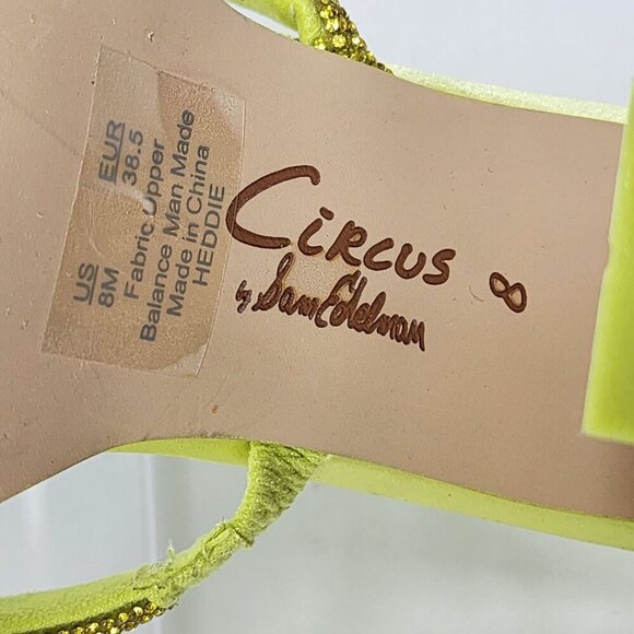 Circus by Sam Edelman Lime Heddie Heeled Sandals, Women's 8 - Picture 5 of 10